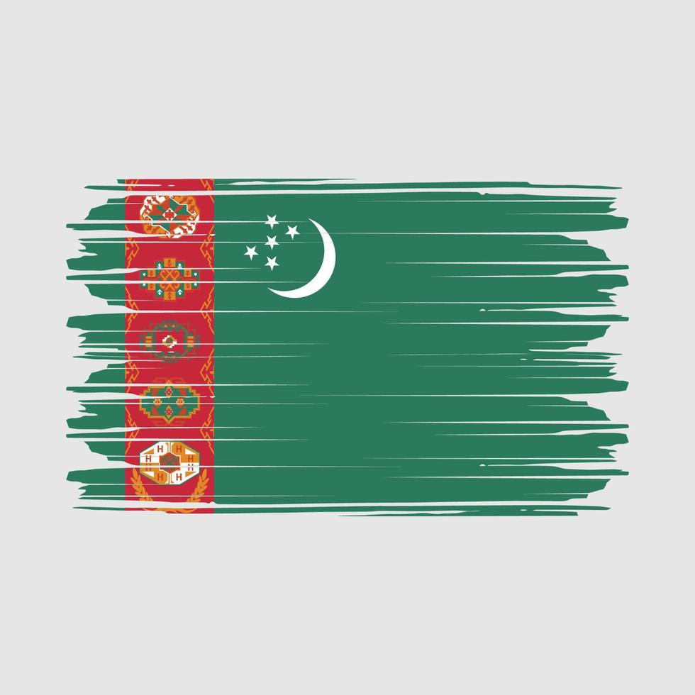 vecteur de drapeau turkmène