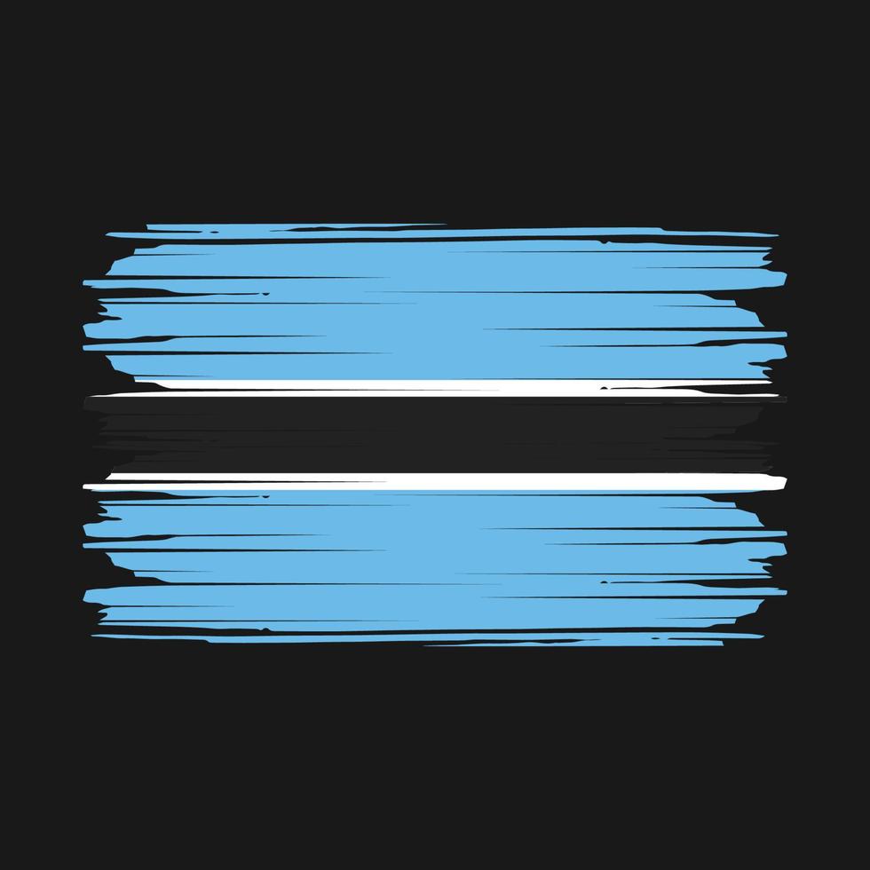 vecteur de drapeau du botswana