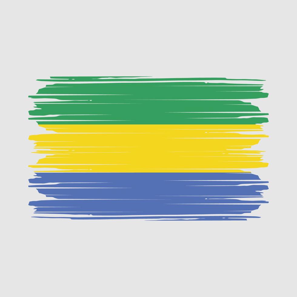 vecteur de drapeau gabon