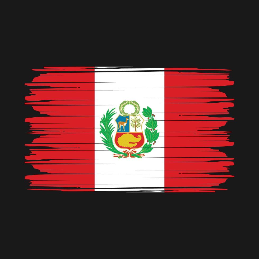 vecteur de drapeau du Pérou