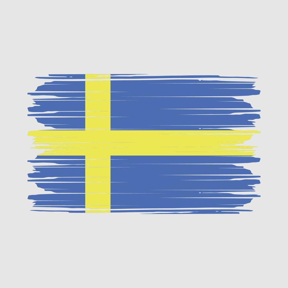 vecteur de drapeau de la Suède