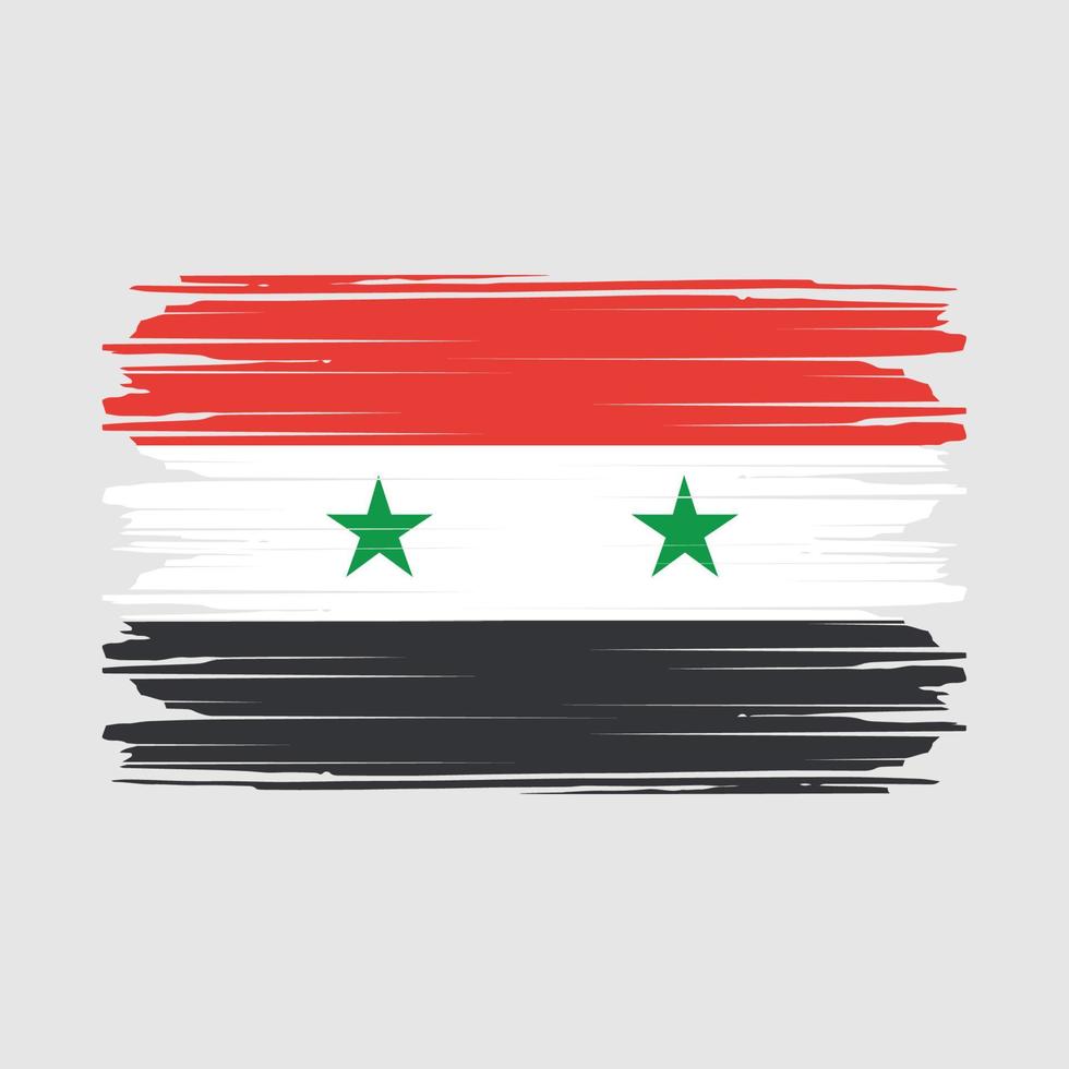 vecteur de drapeau de la syrie