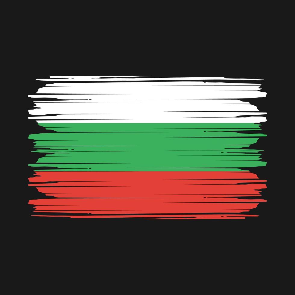 vecteur de drapeau de la Bulgarie