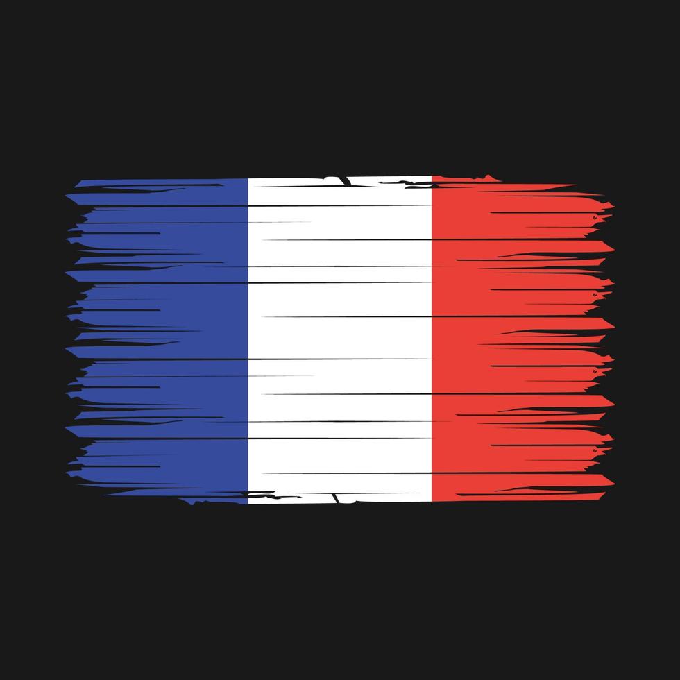 drapeau france pinceau illustration vectorielle vecteur