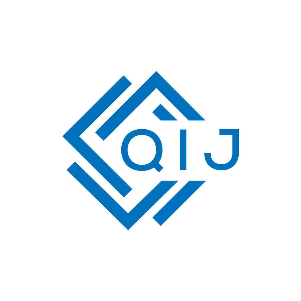 qij lettre logo conception sur blanc Contexte. qij Créatif cercle lettre logo concept. qij lettre conception. vecteur