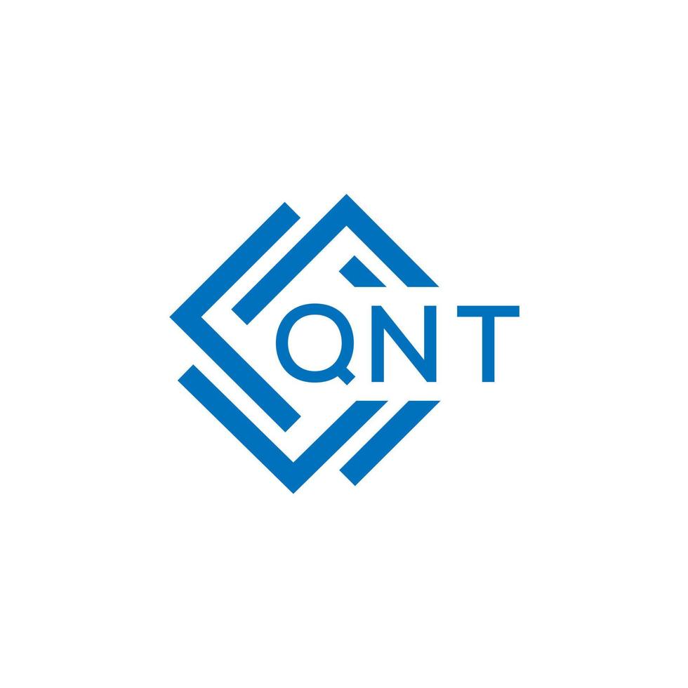 qnt lettre logo conception sur blanc Contexte. qnt Créatif cercle lettre logo concept. qnt lettre conception. vecteur