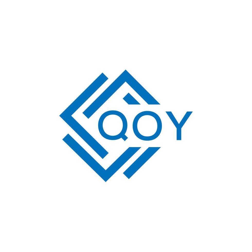qoy lettre logo conception sur blanc Contexte. qoy Créatif cercle lettre logo concept. qoy lettre conception. vecteur