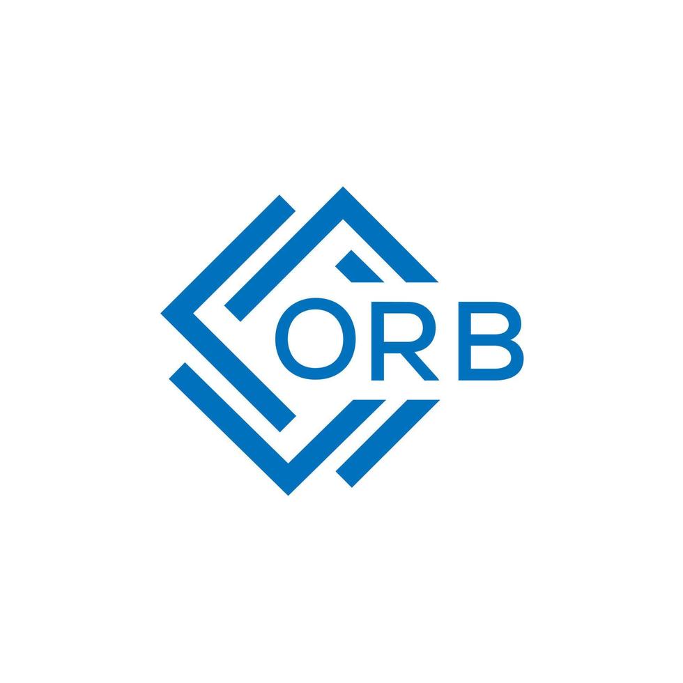 orbe lettre logo conception sur blanc Contexte. orbe Créatif cercle lettre logo concept. orbe lettre conception. vecteur