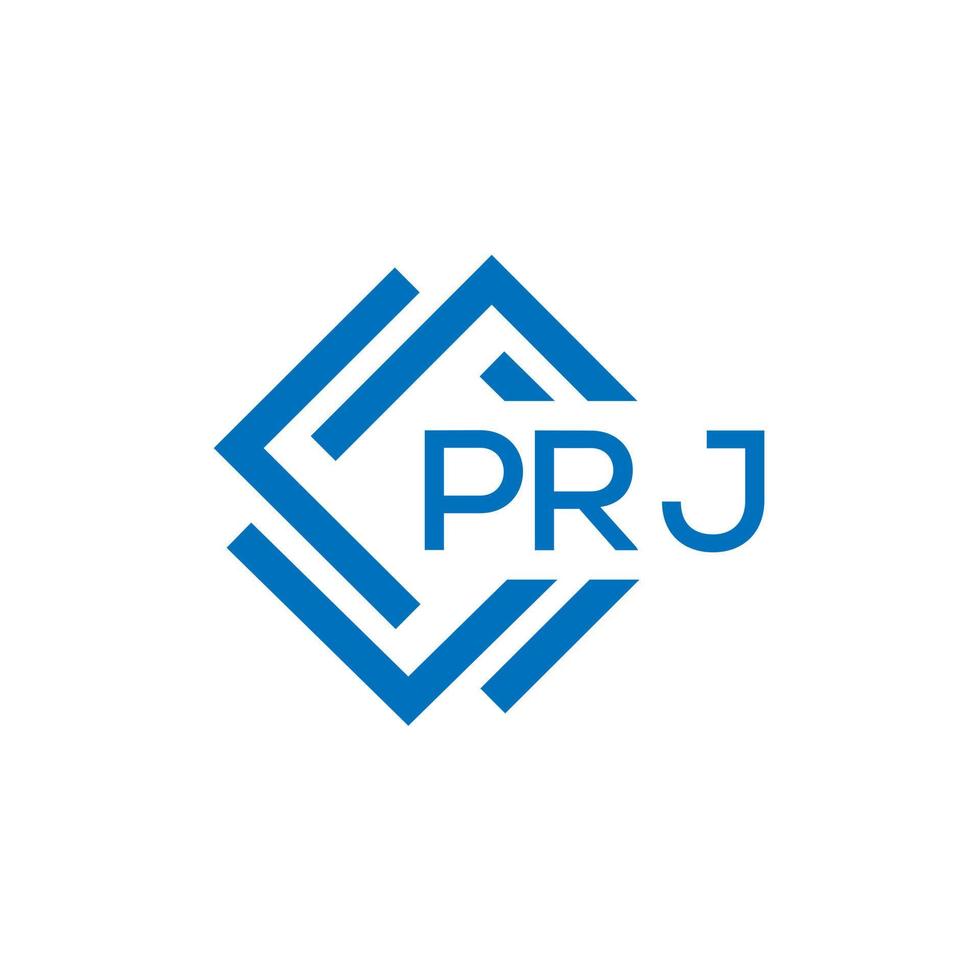 prj lettre logo conception sur blanc Contexte. prj Créatif cercle lettre logo concept. prj lettre conception. vecteur