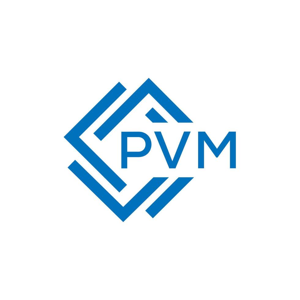 pvm lettre logo conception sur blanc Contexte. pvm Créatif cercle lettre logo concept. pvm lettre conception. vecteur