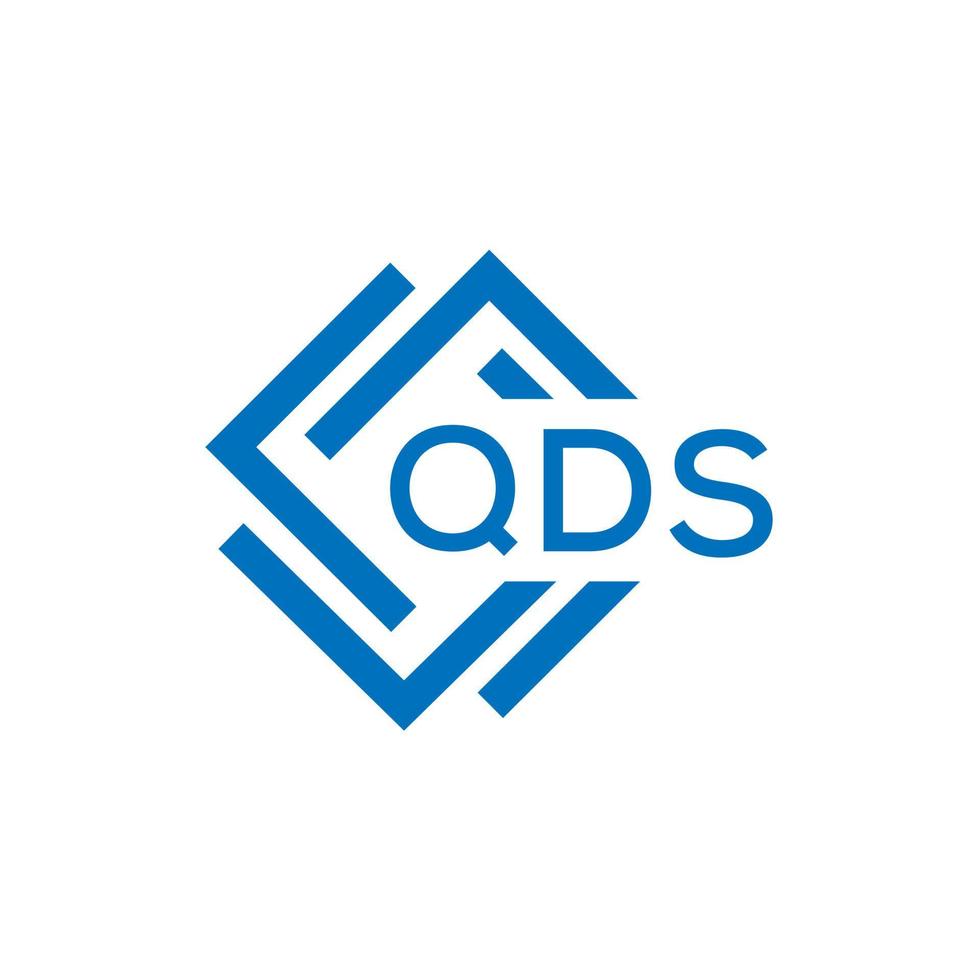 qds lettre logo conception sur blanc Contexte. qds Créatif cercle lettre logo concept. qds lettre conception. vecteur