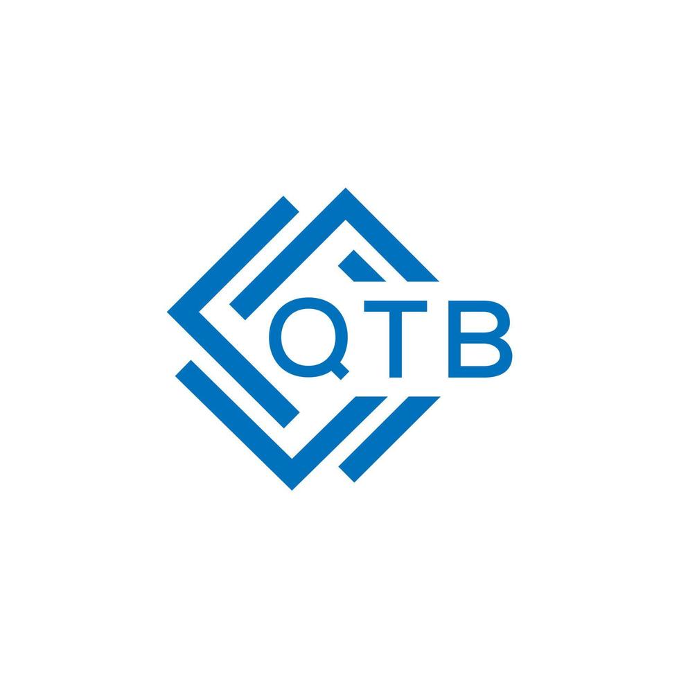 qtb lettre logo conception sur blanc Contexte. qtb Créatif cercle lettre logo concept. qtb lettre conception. vecteur