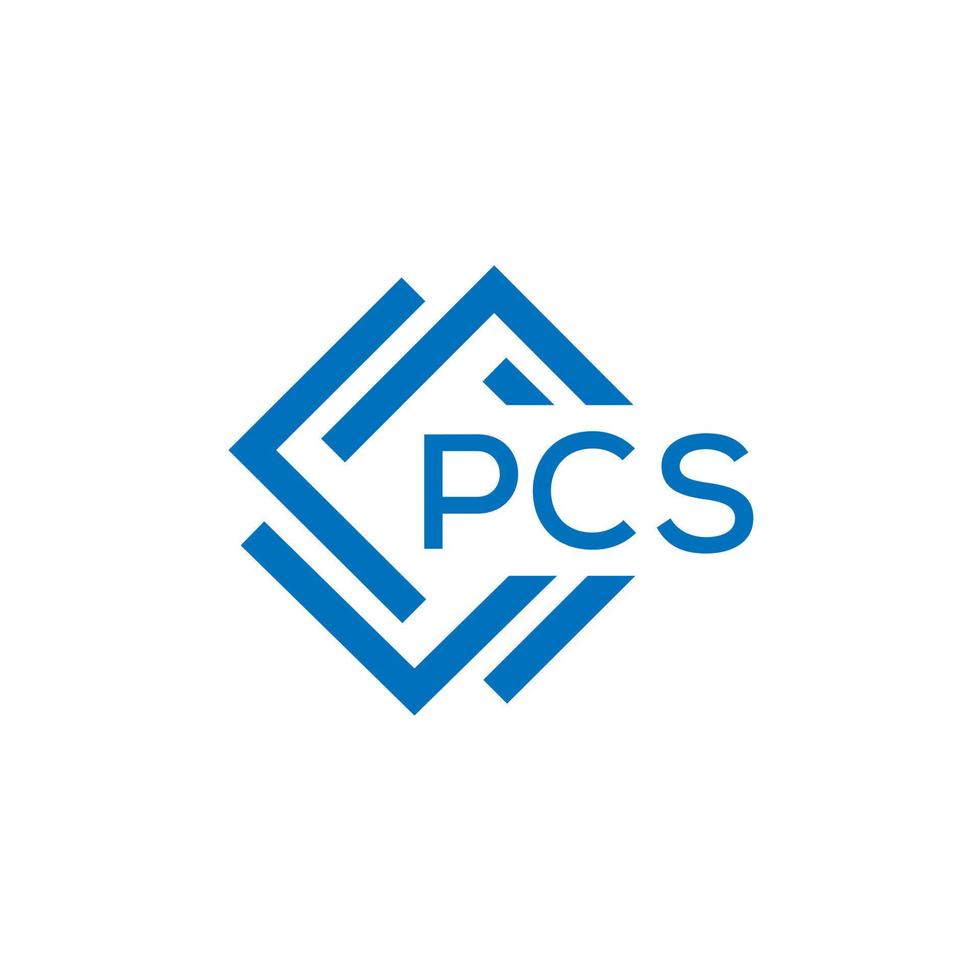 pcs lettre conception.pcs lettre logo conception sur blanc Contexte. pcs Créatif cercle lettre logo concept. pcs lettre conception. vecteur