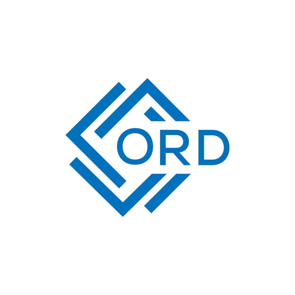 ord Créatif cercle lettre logo concept. ord lettre conception.ord lettre logo conception sur blanc Contexte. ord Créatif cercle lettre logo concept. ord lettre conception. vecteur