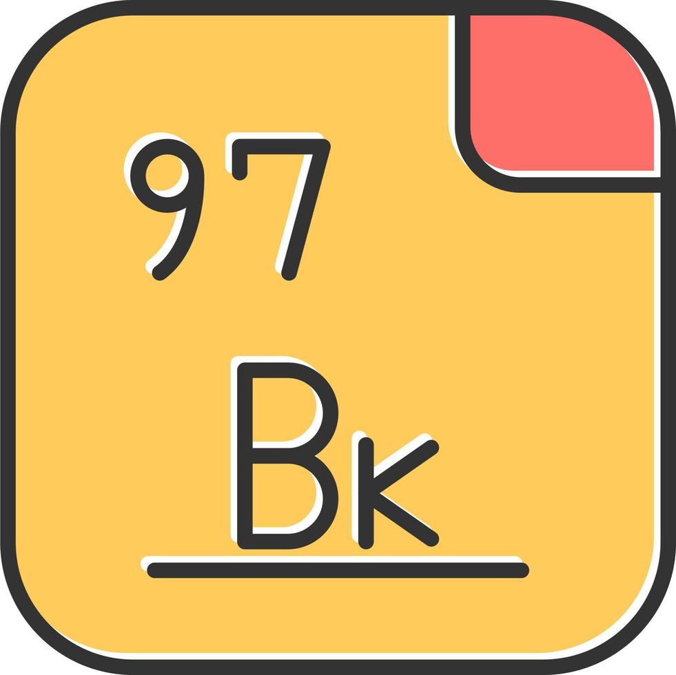 berkelium vecteur icône