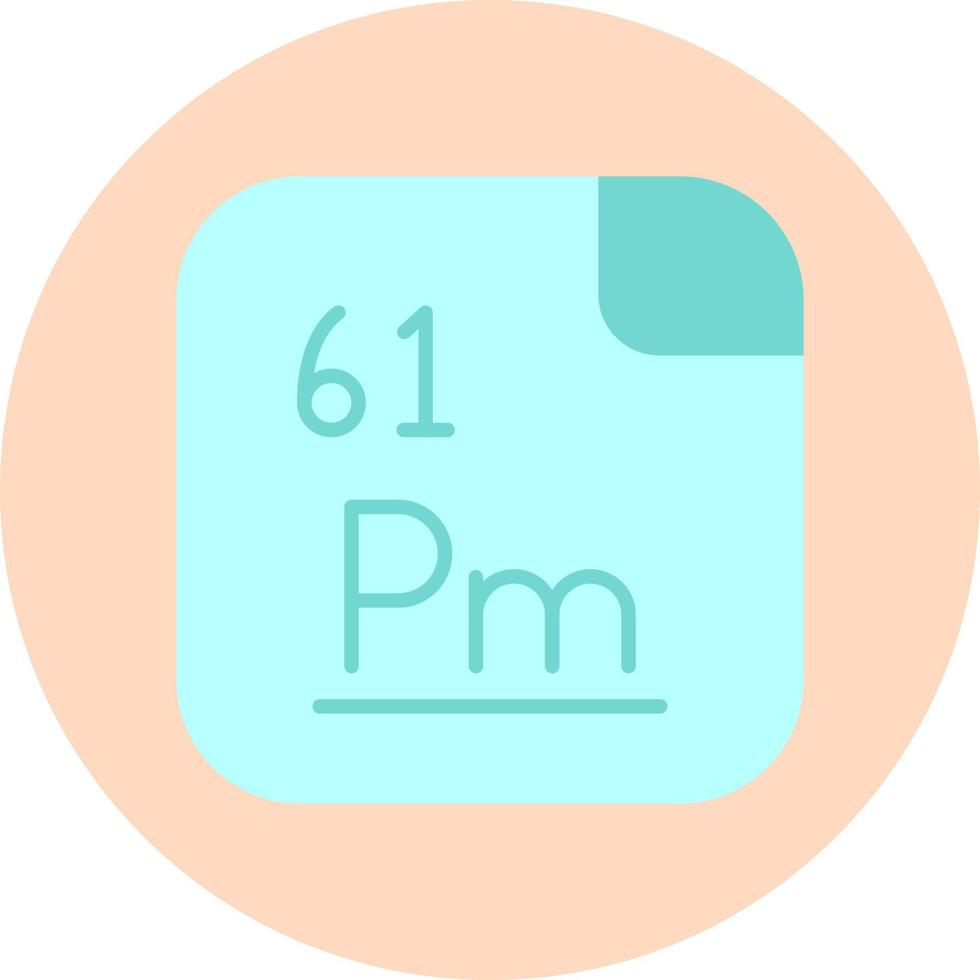 prométhium vecteur icône