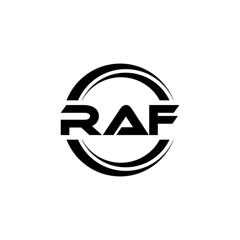 raf lettre logo conception dans illustration. vecteur logo, calligraphie dessins pour logo, affiche, invitation, etc.