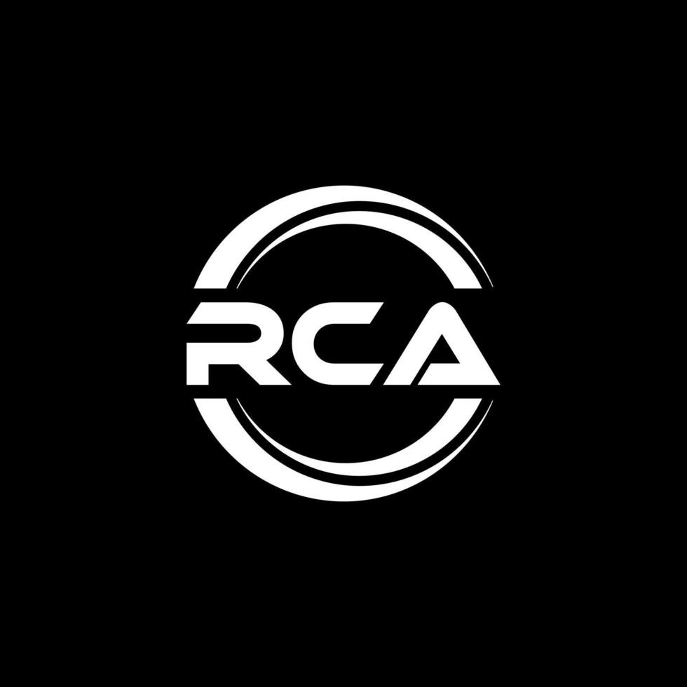 création de logo de lettre rca en illustration. logo vectoriel, dessins de calligraphie pour logo, affiche, invitation, etc. vecteur