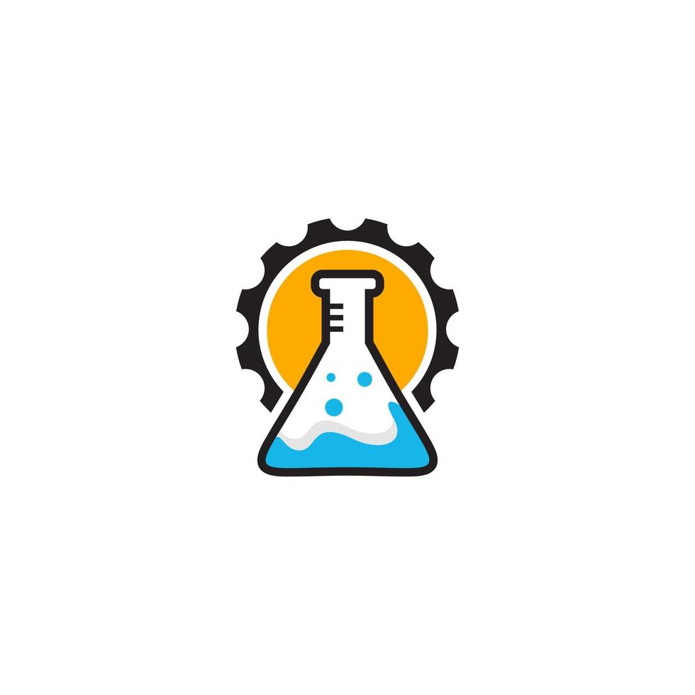 modèle de vecteur de conception de logo de laboratoire