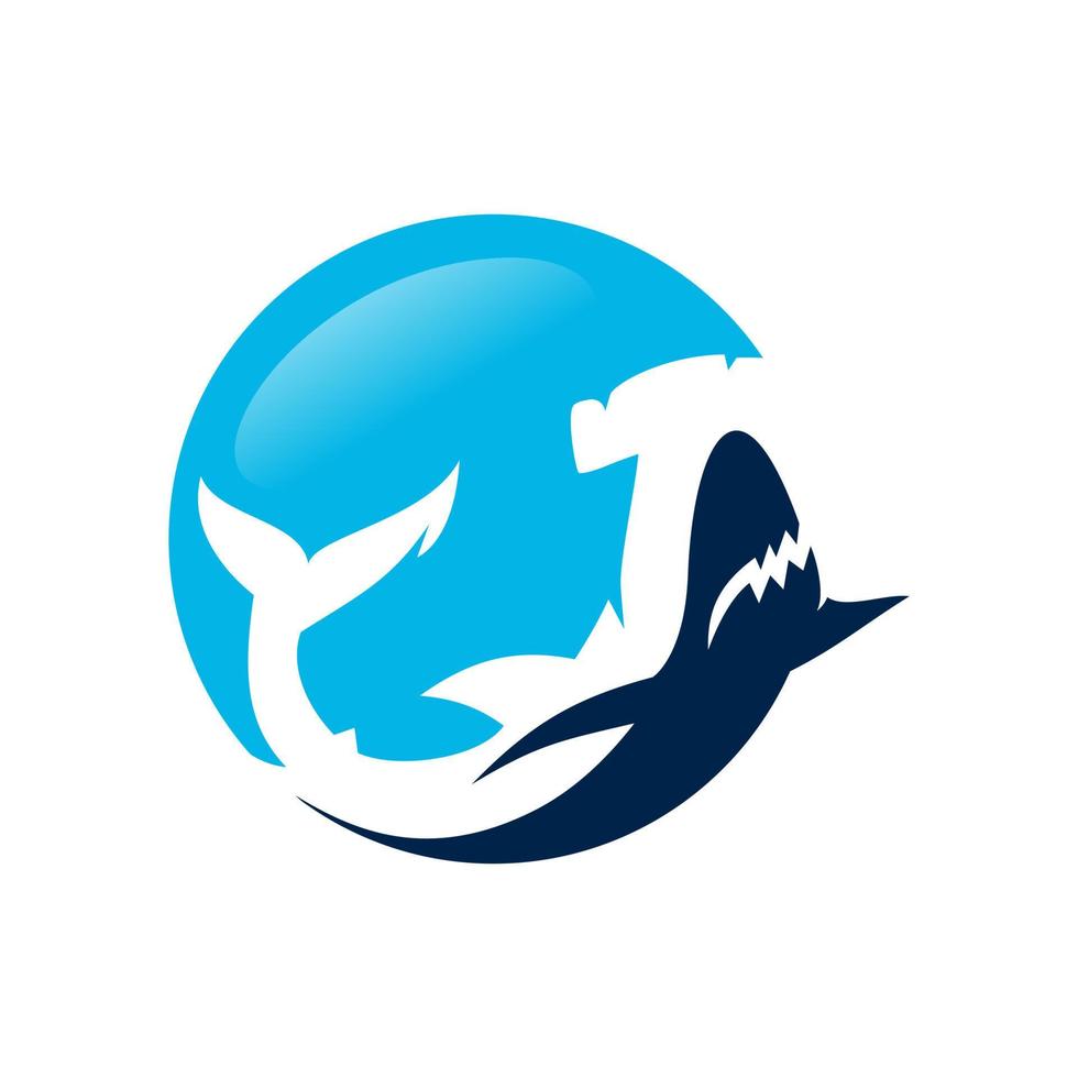 sauvage requin logo vecteur modèle