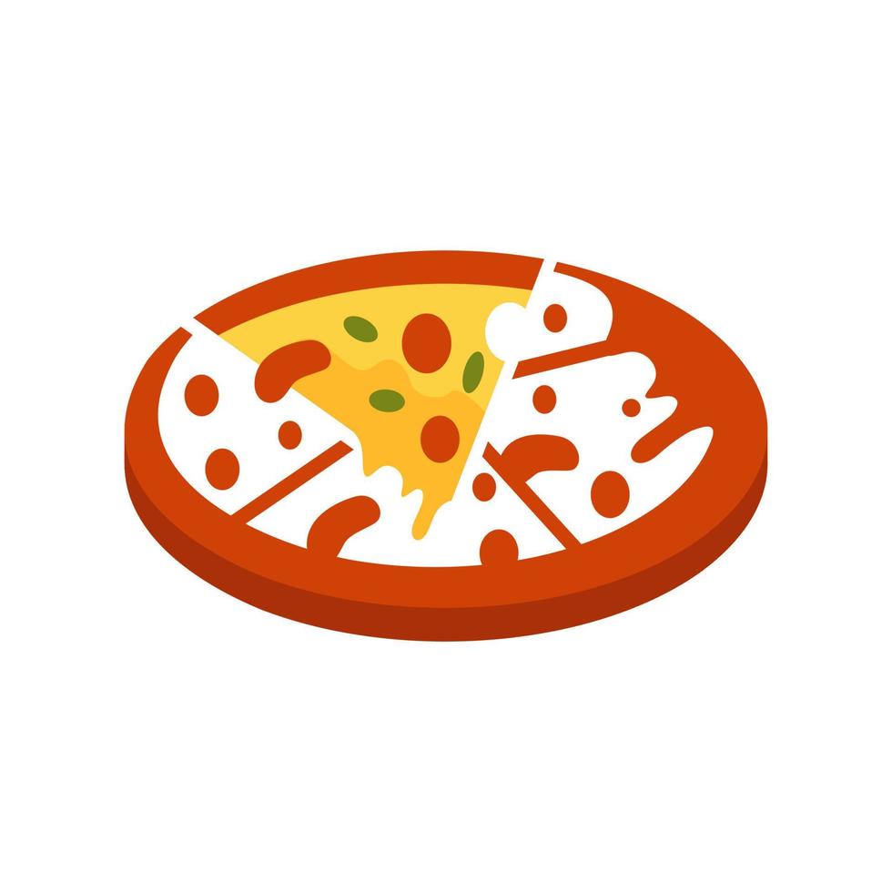 Pizza logo images Stock vecteur