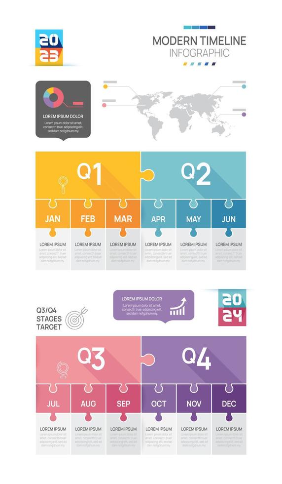 affaires route carte chronologie infographie scie sauteuse modèle. moderne Étape importante élément chronologie diagramme calendrier et 4 trimestre les sujets, pouvez être utilisé pour vecteur infographies, numérique commercialisation Les données