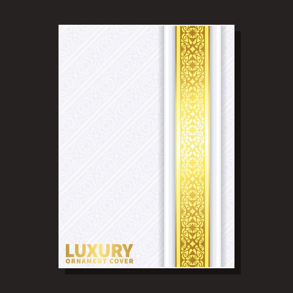 élégante couverture de motif de lignes abstraites blanches vecteur
