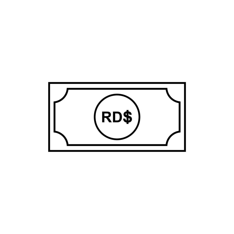 dominicain république devise symbole, dominicain peso icône, dop signe. vecteur illustration