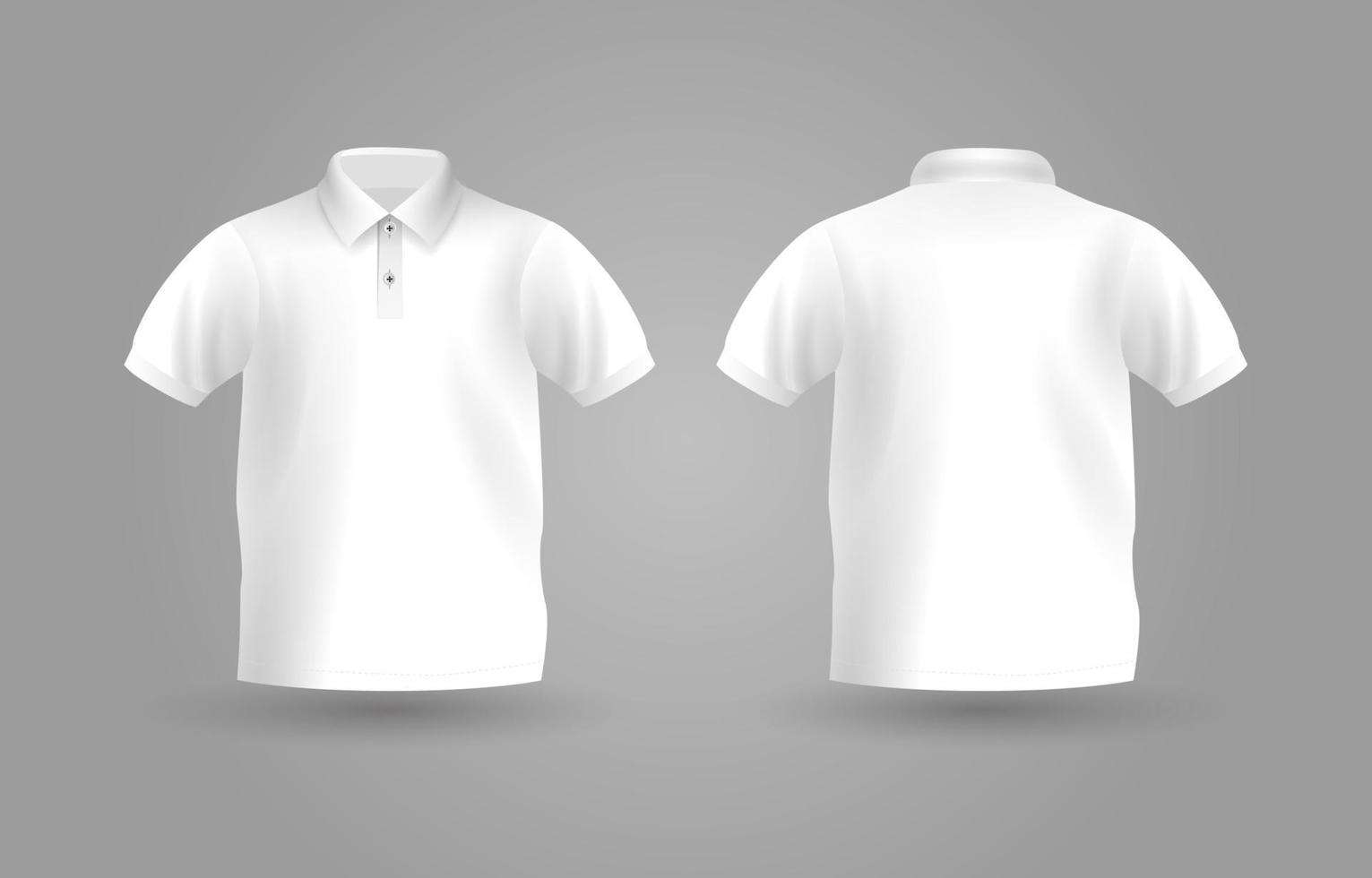 3d T-shirt polo moquer en haut modèle vecteur