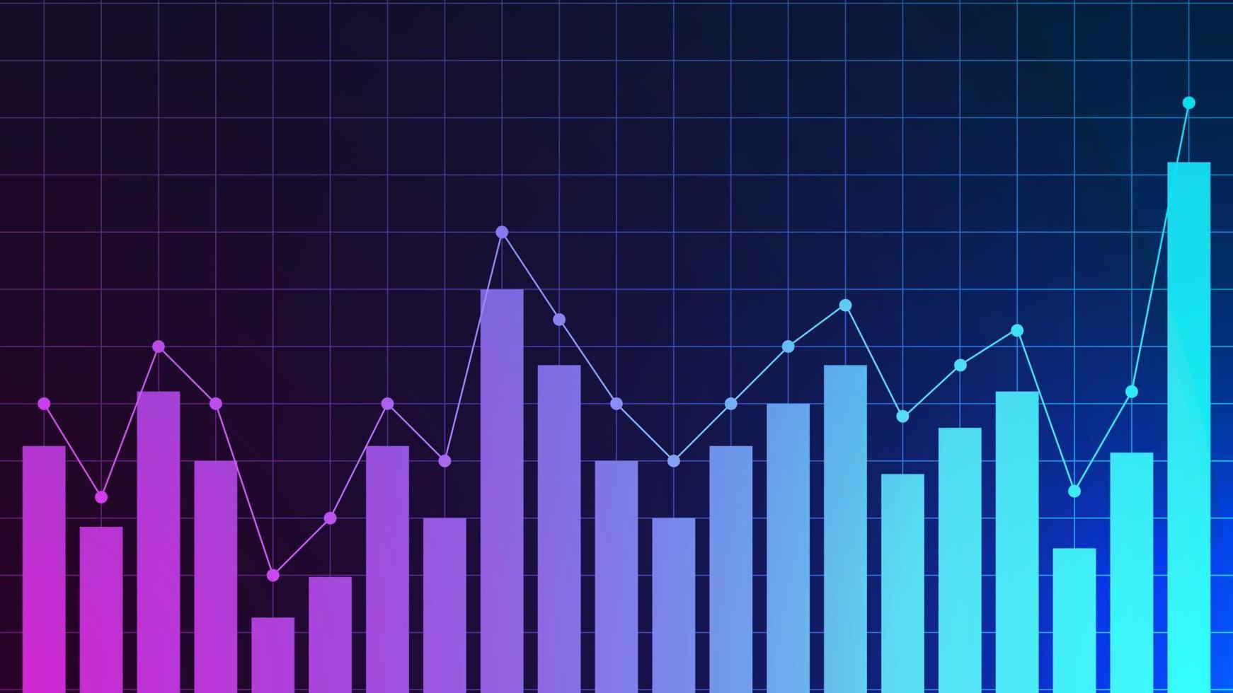 Stock marché investissement commerce graphique concept Contexte. économique les tendances, forex et crypto graphique. vecteur illustration. eps dix.