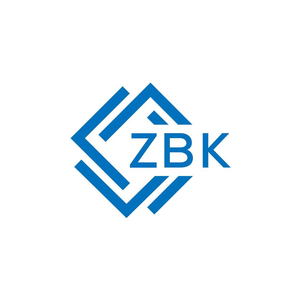 zbk La technologie lettre logo conception sur blanc Contexte. zbk Créatif initiales La technologie lettre logo concept. zbk La technologie lettre conception. vecteur