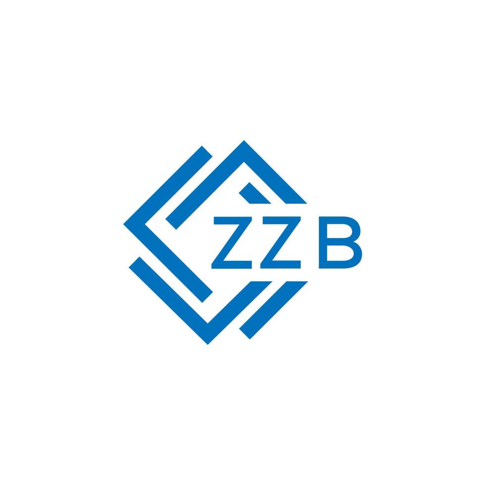 zzb La technologie lettre logo conception sur blanc Contexte. zzb Créatif initiales La technologie lettre logo concept. zzb La technologie lettre conception. vecteur