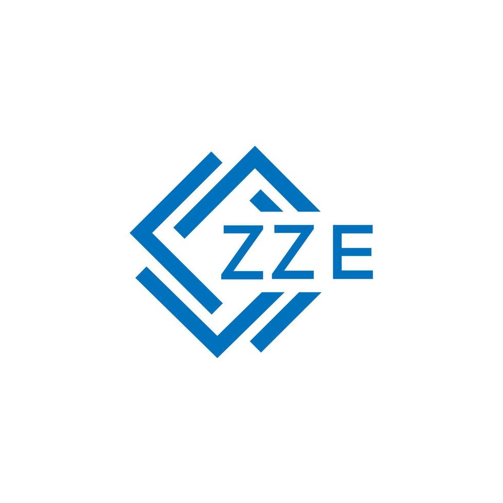zze La technologie lettre logo conception sur blanc Contexte. zze Créatif initiales La technologie lettre logo concept. zze La technologie lettre conception. vecteur
