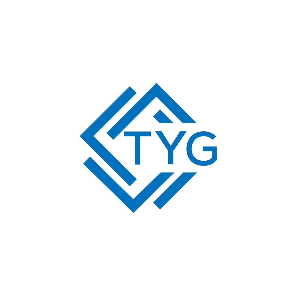 tyg La technologie lettre logo conception sur blanc Contexte. tyg Créatif initiales La technologie lettre logo concept. tyg La technologie lettre conception. vecteur