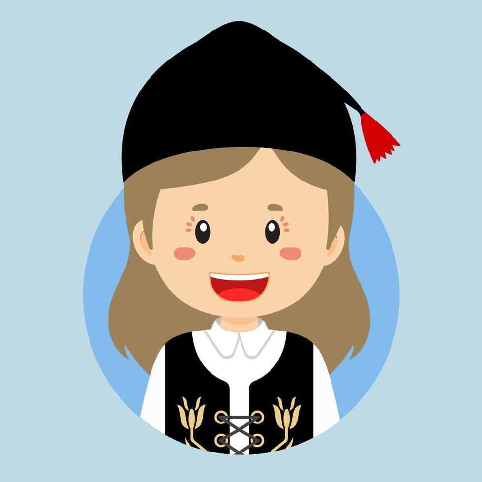 avatar de une Islande personnage vecteur