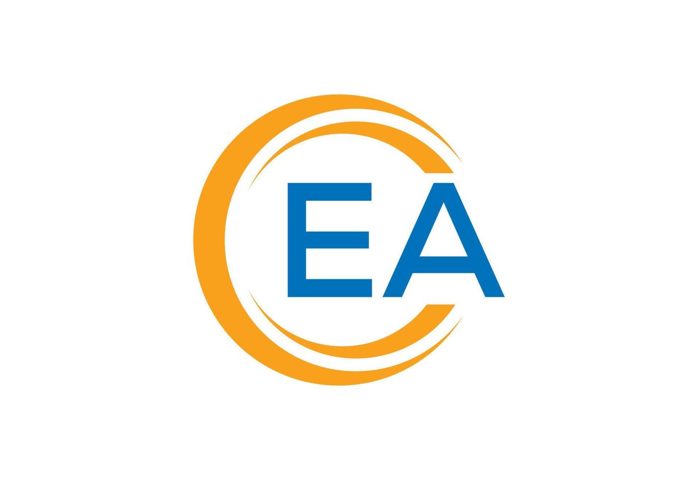 initiale ae-ea lettre logo conception, vecteur illustration