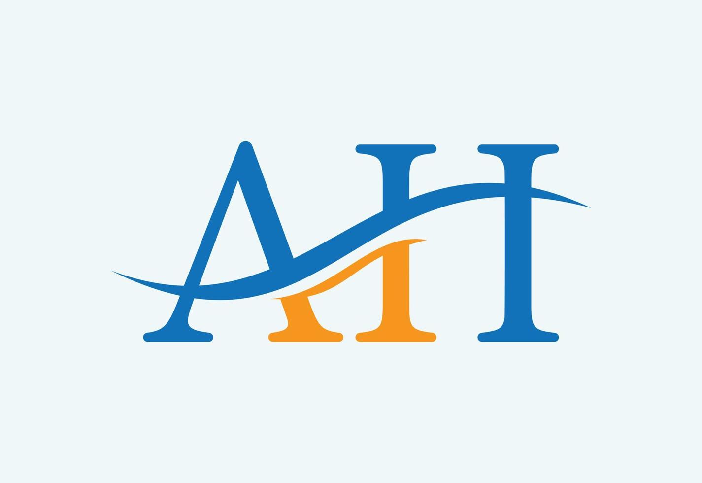 initiale ah lettre logo conception, vecteur conception concept