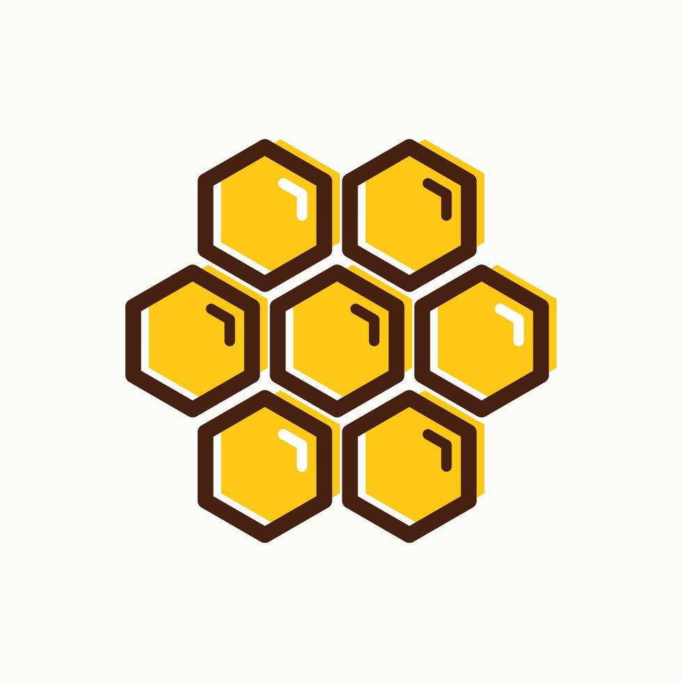 ruche abeille logo vecteur