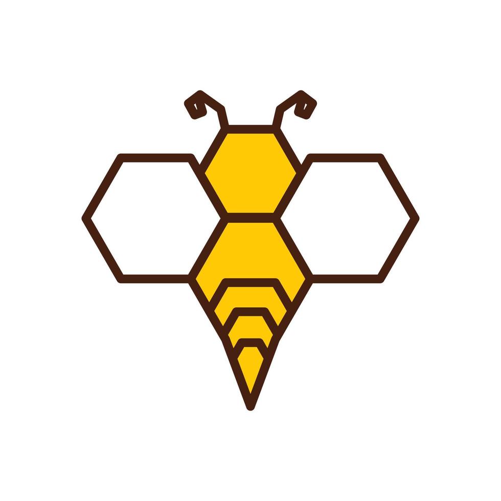 moderne abeille logo vecteur