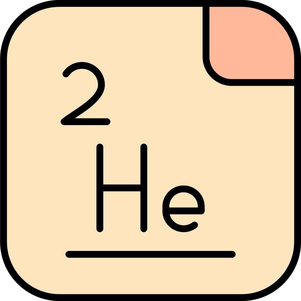 hélium vecteur icône