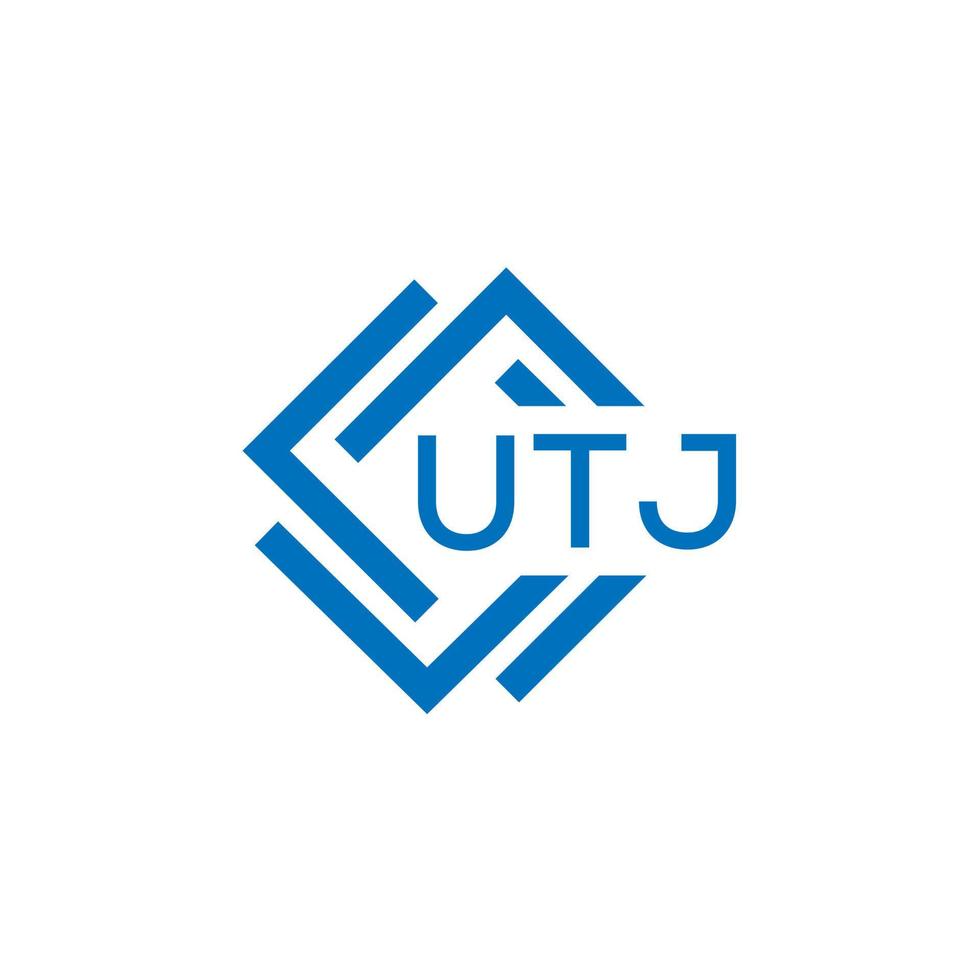 utj La technologie lettre logo conception sur blanc Contexte. utj Créatif initiales La technologie lettre logo concept. utj La technologie lettre conception. vecteur