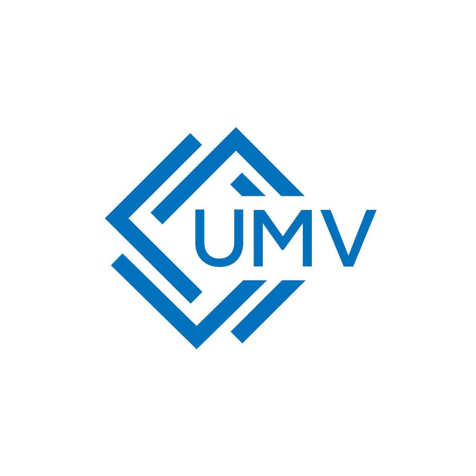 umv La technologie lettre logo conception sur blanc Contexte. umv Créatif initiales La technologie lettre logo concept. umv La technologie lettre conception. vecteur