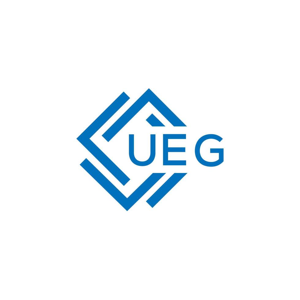 ueg La technologie lettre logo conception sur blanc Contexte. ueg Créatif initiales La technologie lettre logo concept. ueg La technologie lettre conception. vecteur