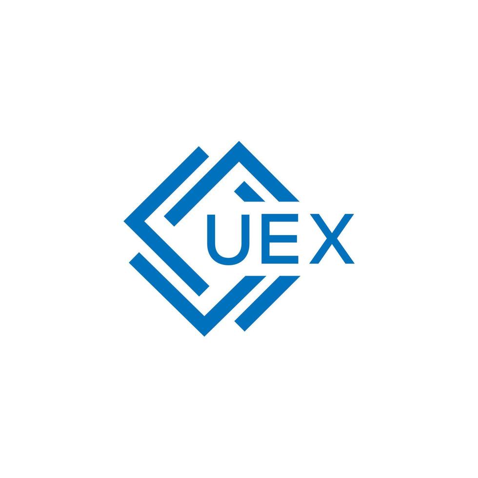 uex La technologie lettre logo conception sur blanc Contexte. uex Créatif initiales La technologie lettre logo concept. uex La technologie lettre conception. vecteur
