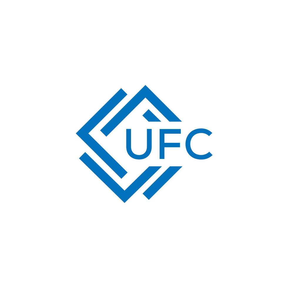 ufc La technologie lettre logo conception sur blanc Contexte. ufc Créatif initiales La technologie lettre logo concept. ufc La technologie lettre conception. vecteur