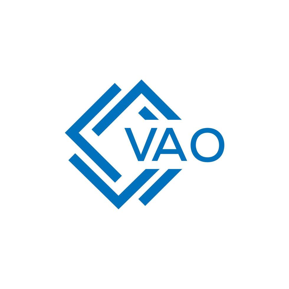 vao La technologie lettre logo conception sur blanc Contexte. vao Créatif initiales La technologie lettre logo concept. vao La technologie lettre conception. vecteur