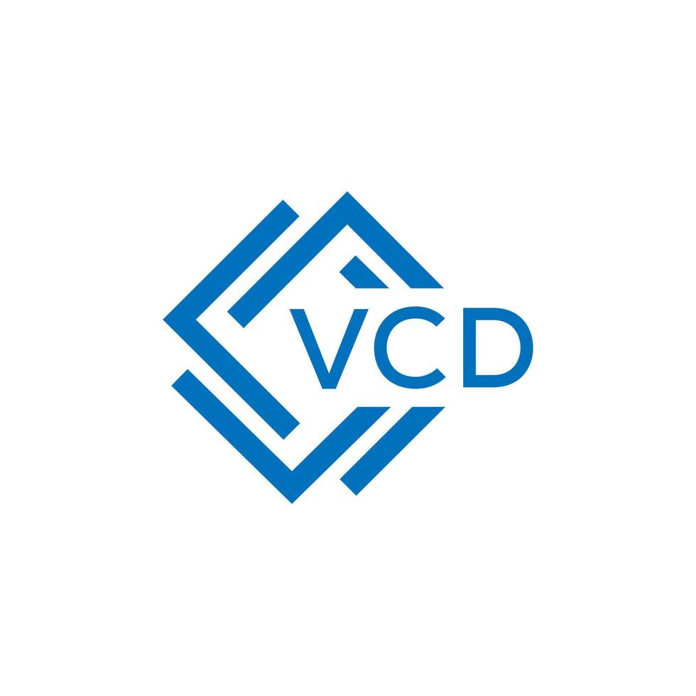 VCD La technologie lettre logo conception sur blanc Contexte. VCD Créatif initiales La technologie lettre logo concept. VCD La technologie lettre conception. vecteur