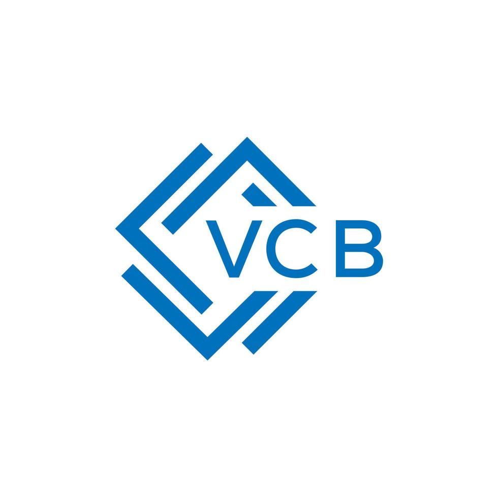 VCB La technologie lettre logo conception sur blanc Contexte. VCB Créatif initiales La technologie lettre logo concept. VCB La technologie lettre conception. vecteur
