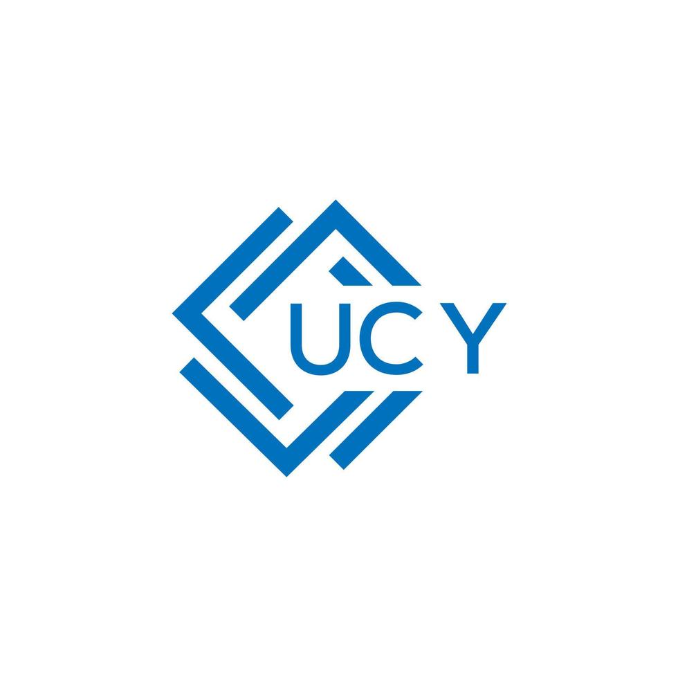 ucy La technologie lettre logo conception sur blanc Contexte. ucy Créatif initiales La technologie lettre logo concept. ucy La technologie lettre conception. vecteur