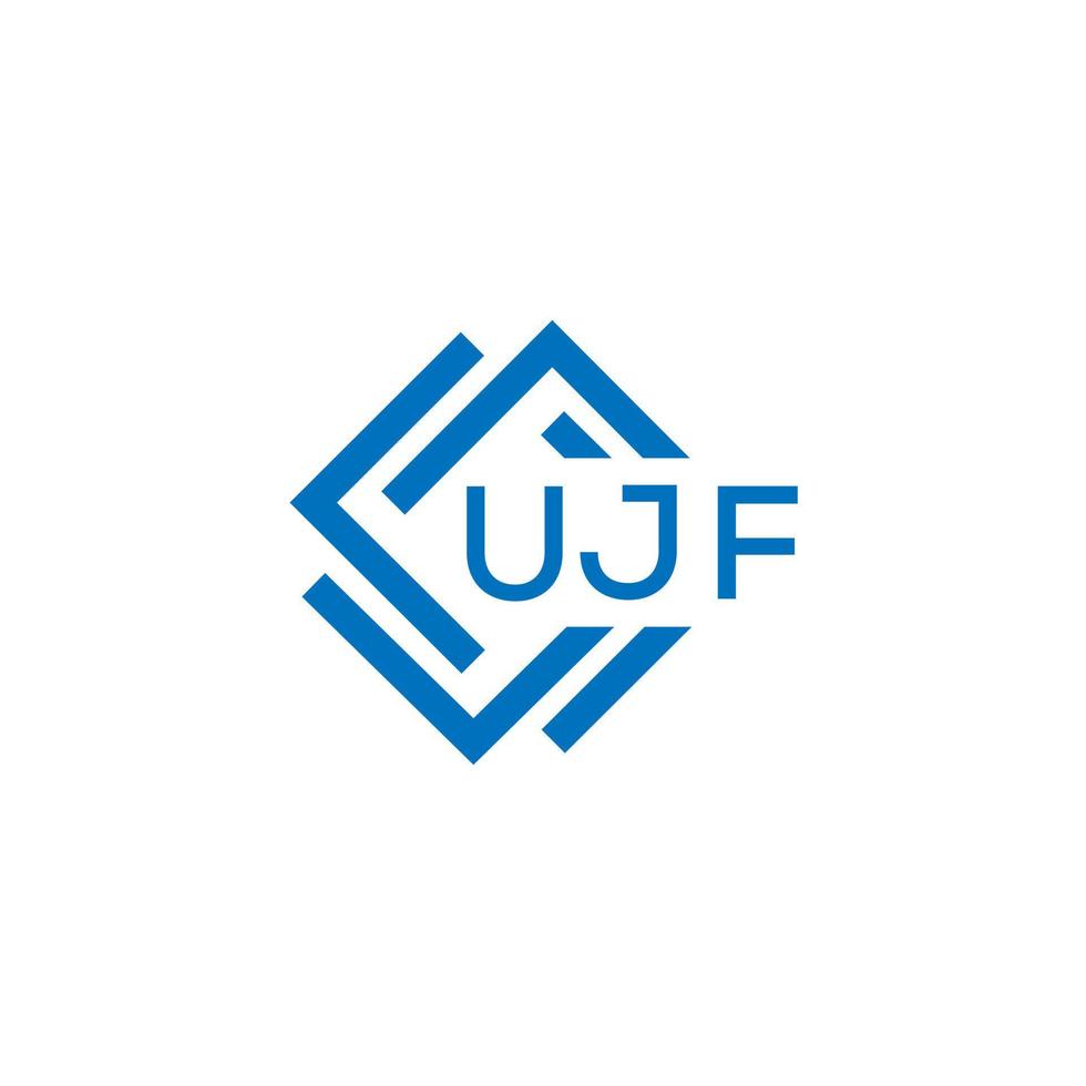 ujf La technologie lettre logo conception sur blanc Contexte. ujf Créatif initiales La technologie lettre logo concept. ujf La technologie lettre conception. vecteur